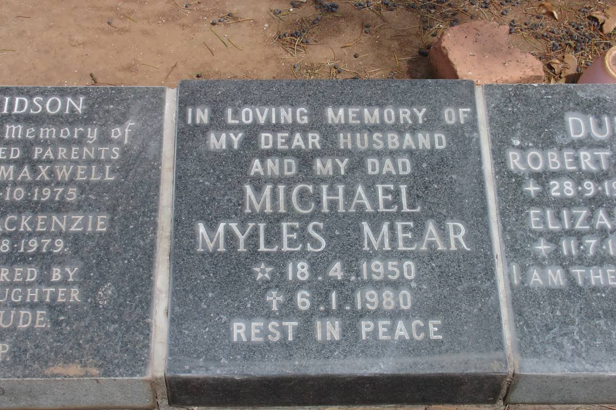 MEAR Michael Myles 1950-1980