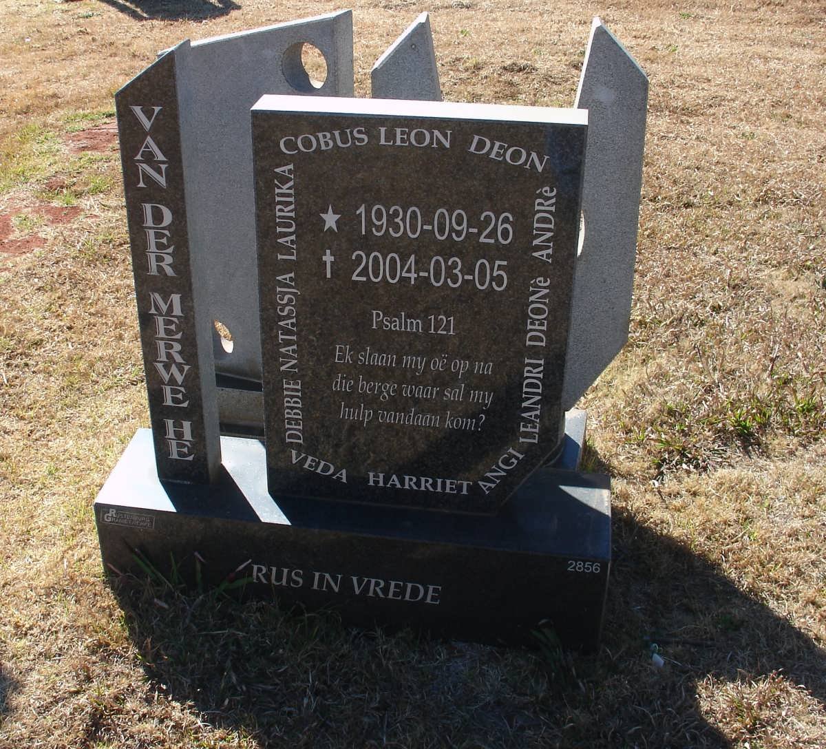 MERWE ?, van der 1930-2004