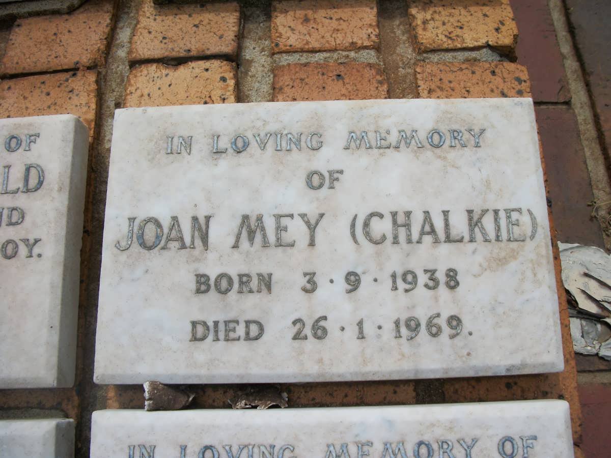 MEY Joan 1938-1969