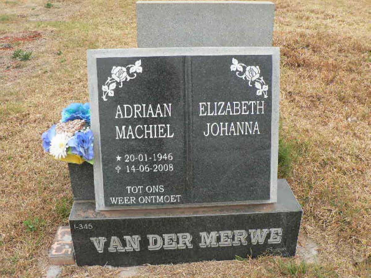 MERWE Adriaan Machiel, van der 1946-2008 &amp; Elizabeth Johanna