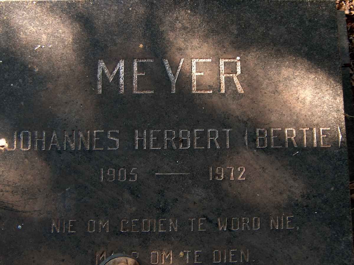MEYER Johannes Herbert 1905-1972