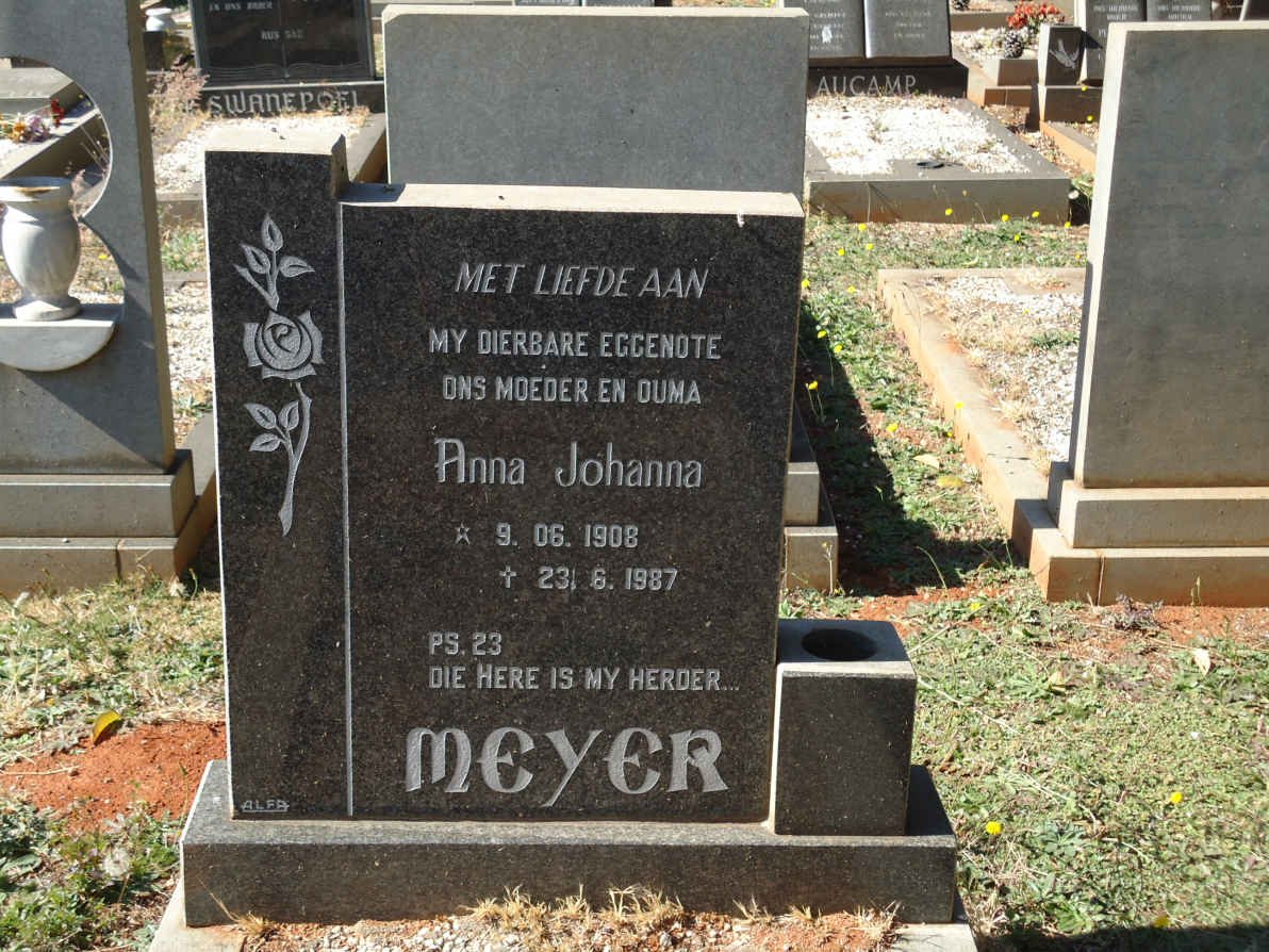 MEYER Anna Johanna 1908-1987