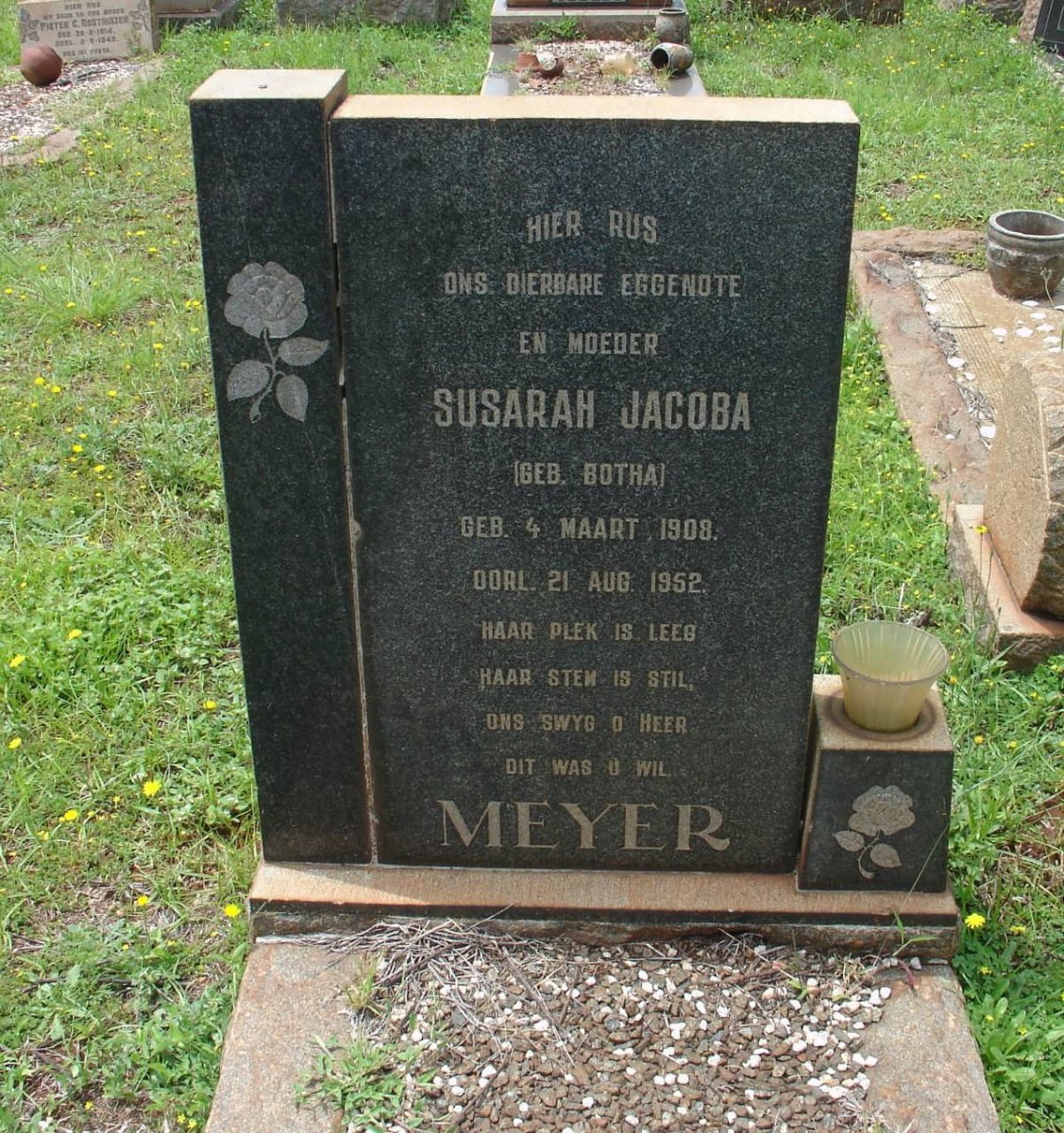MEYER Susarah Jacoba nee BOTHA 1908-1952