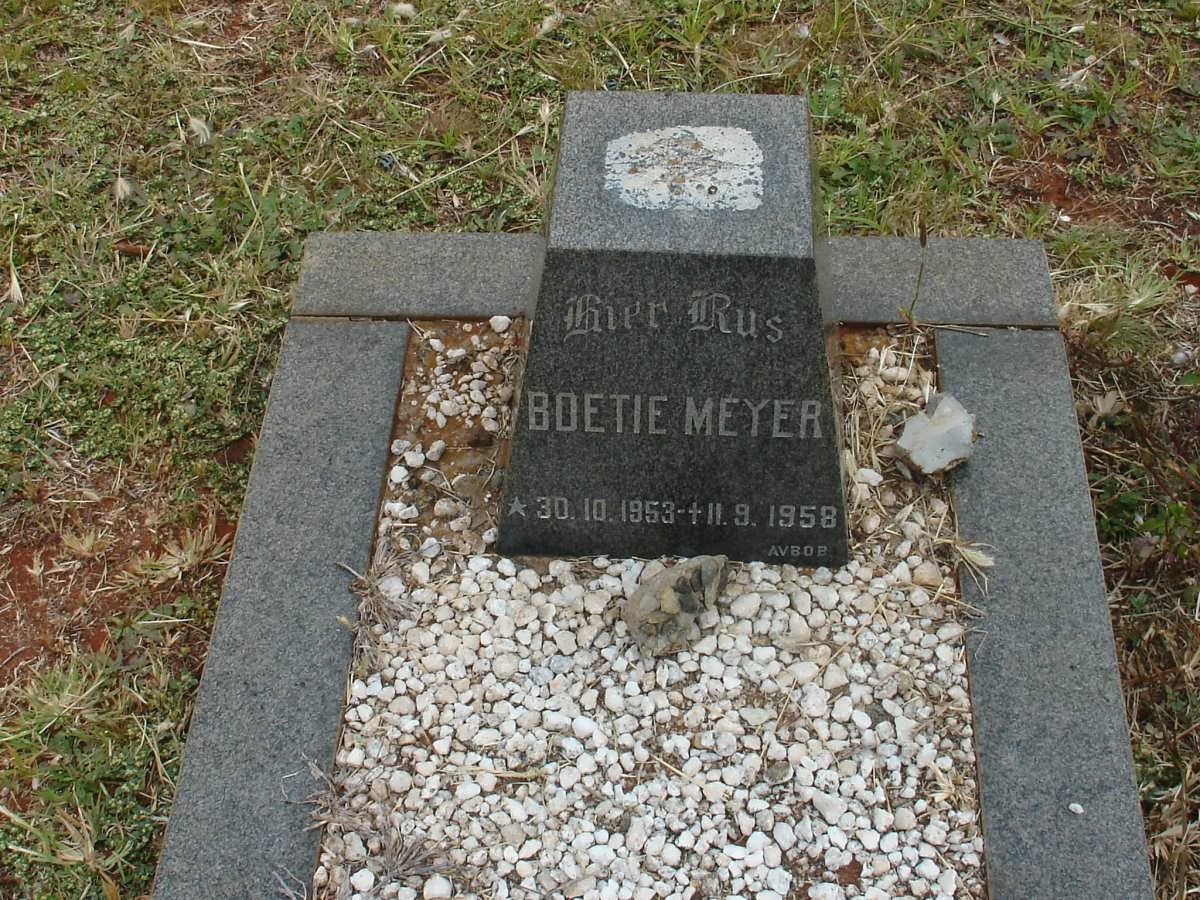 MEYER Boetie 1953-1958
