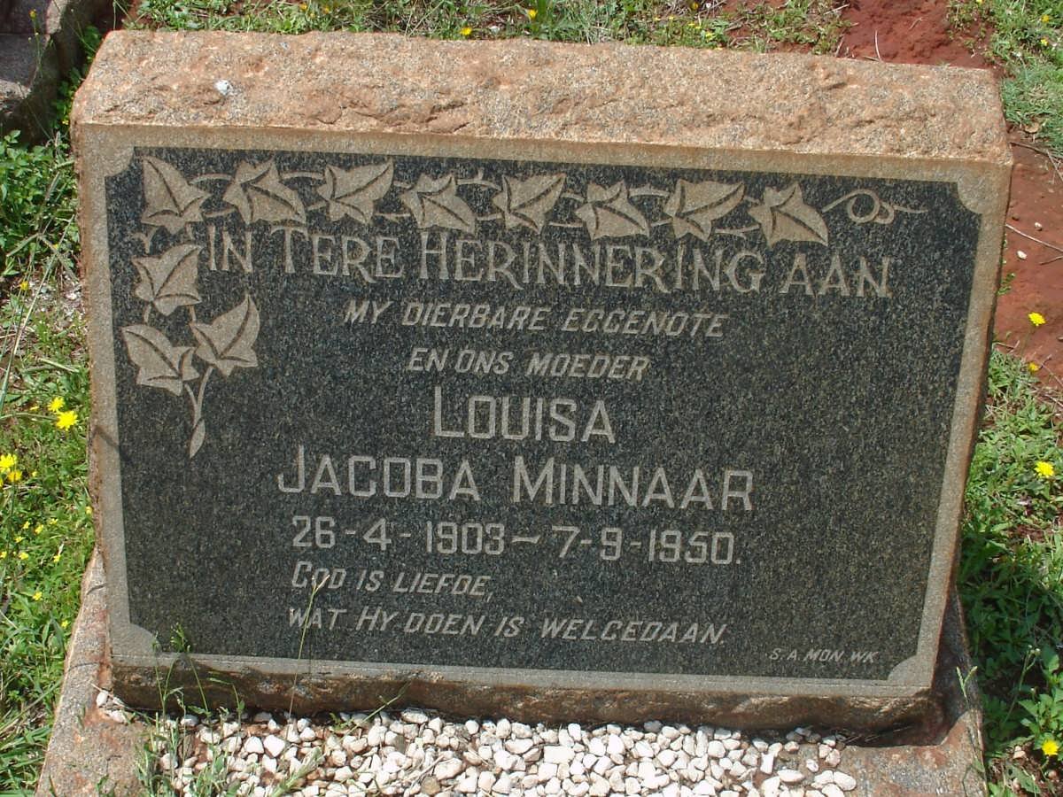 MINNAAR Louisa Jacoba 1903-1950
