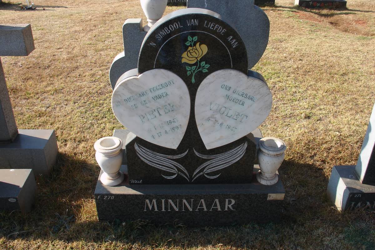 MINNAAR Pieter 1947-1997 &amp; Violet 1947-