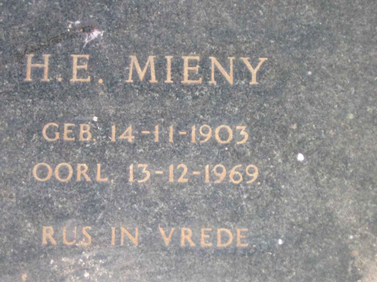MIENY H.E. 1903-1969