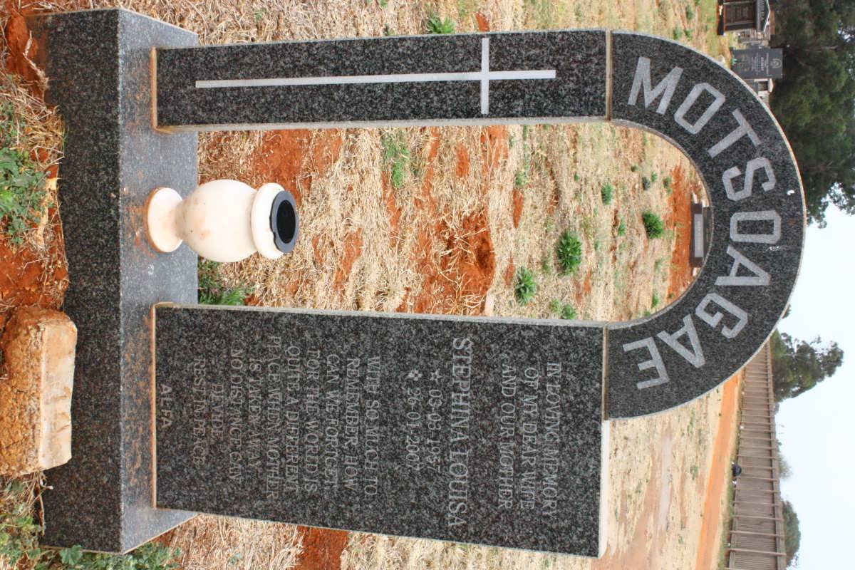 MOTSOAGAE Stephina Louisa 1957-2007