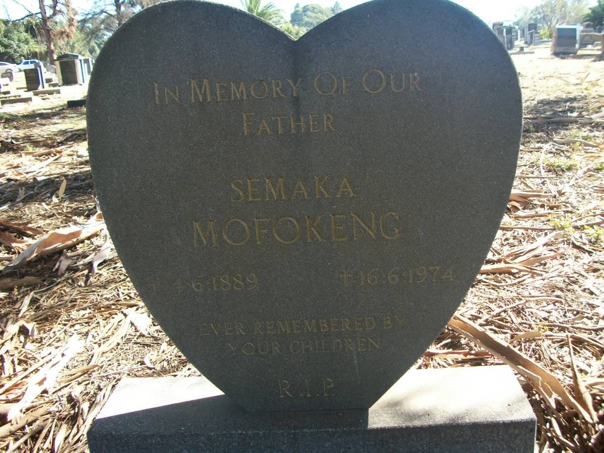 MOFOKENG Semaka 1889-1974