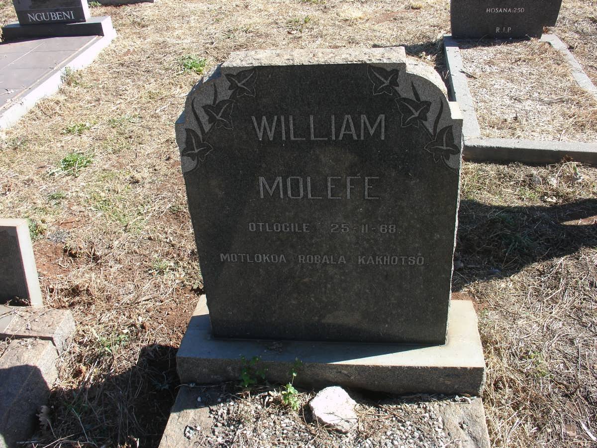 MOLEFE William -1969
