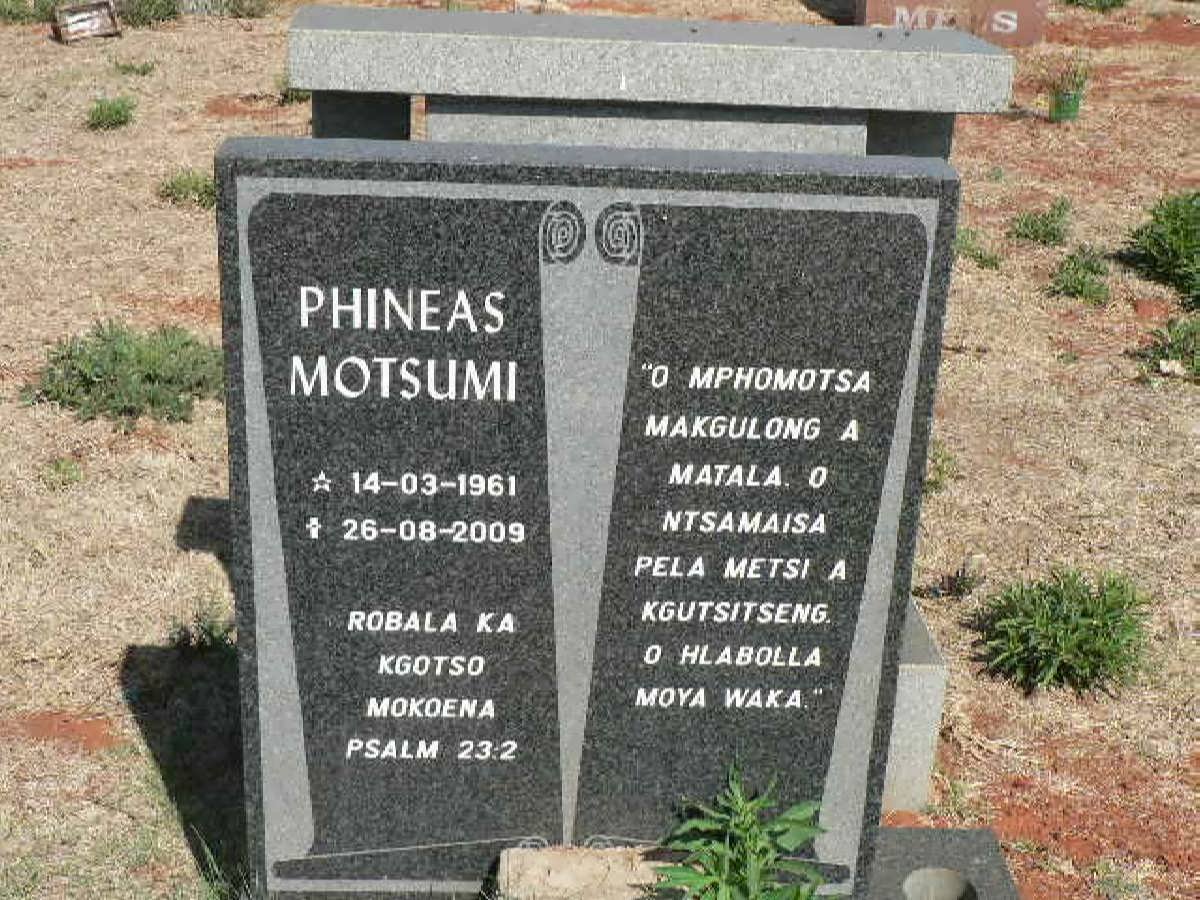 MOTSUMI Phineas 1961-2009