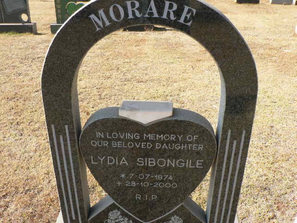 MORARE Lydia Sibongile 1974-2000