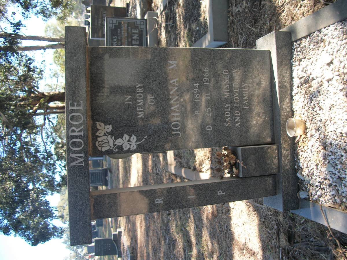 MOROE Johanna M. 1894-1966