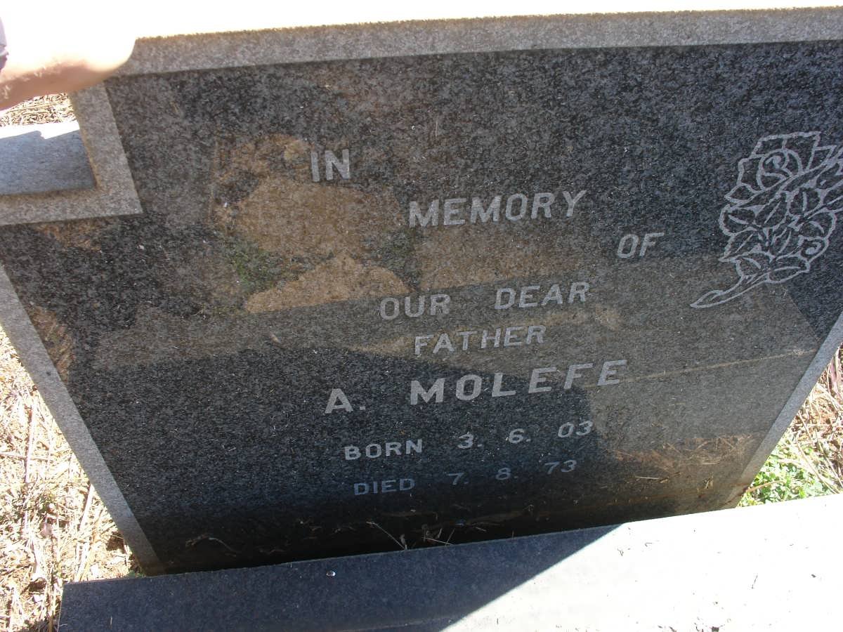 MOLEFE A. 1903-1973