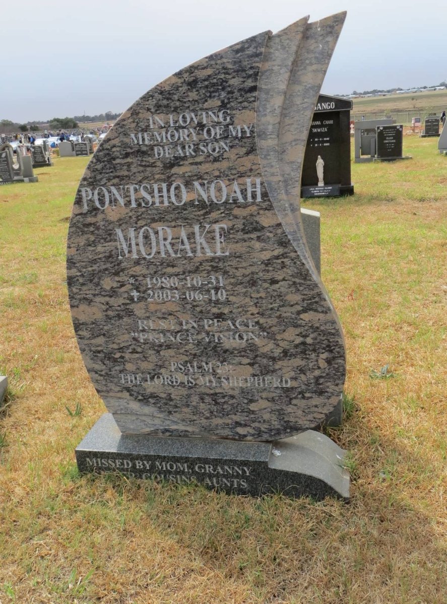MORAKE Pontsho Noah 1980-2003