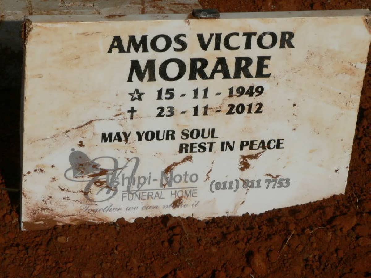 MORARE Amos Victor 1949-2012