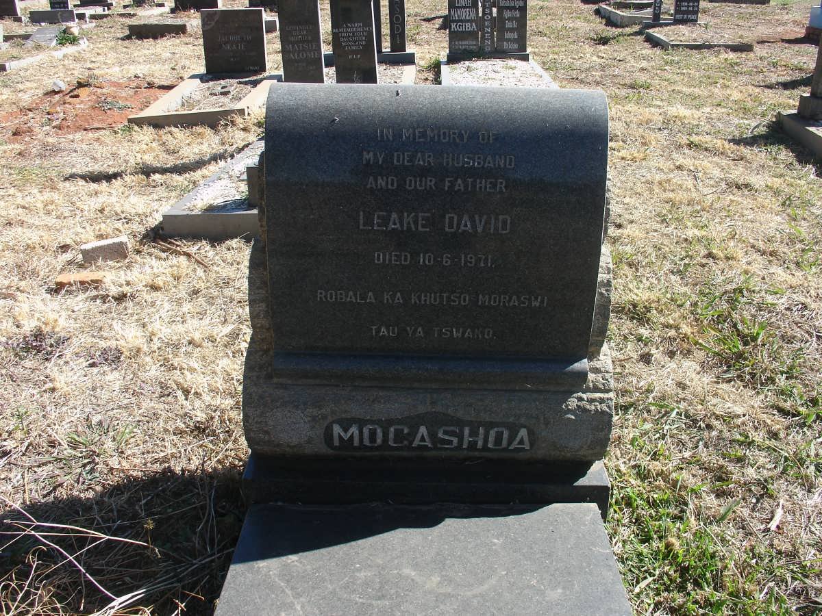 MOCASHOA Leake David -1971