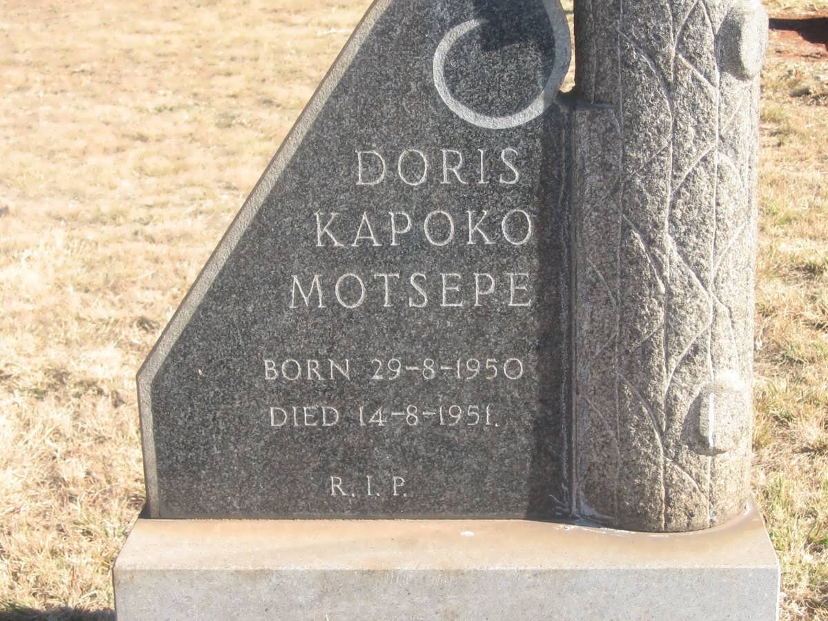 MOTSEPE Doris Kapoko 1950-1951