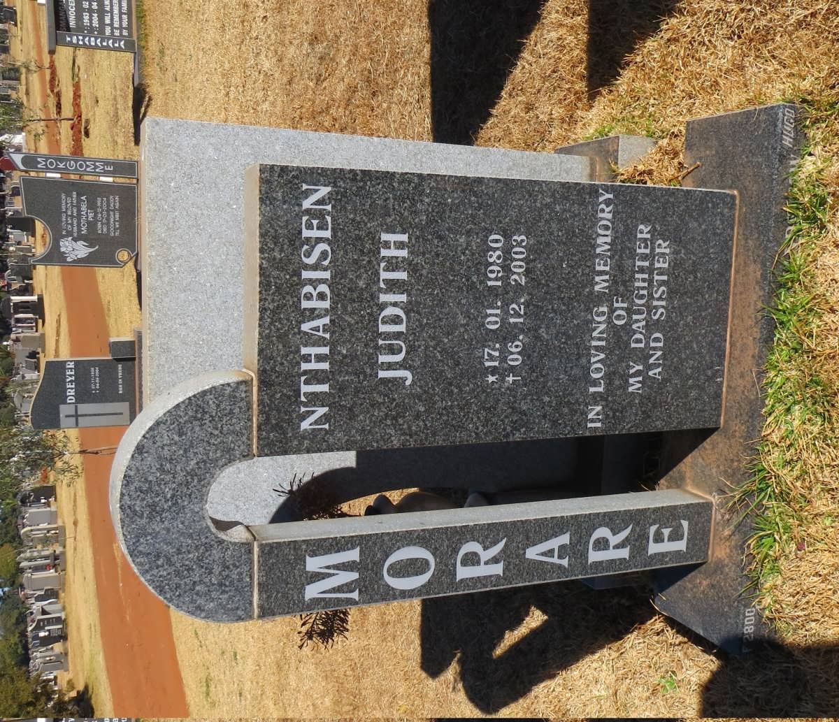 MORARE Nthabisen Judith 1980-2003