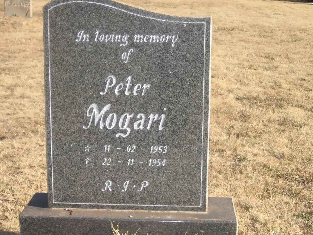 MOGARI Peter 1953-1954