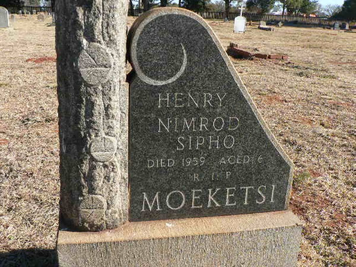 MOEKETSI Henry Nimrod Sipho -1959