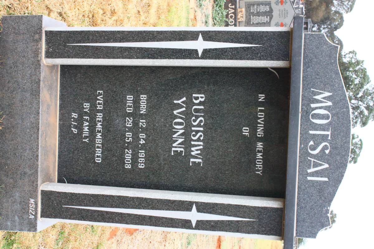 MOTSAI Busisiwe Yvonne 1969-2008