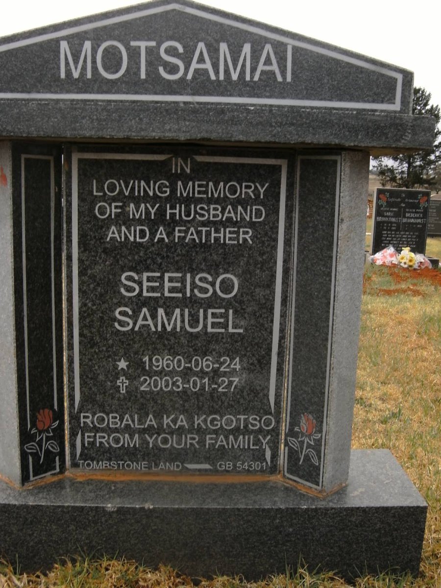 MOTSAMAI Seeiso Samuel 1960-2003