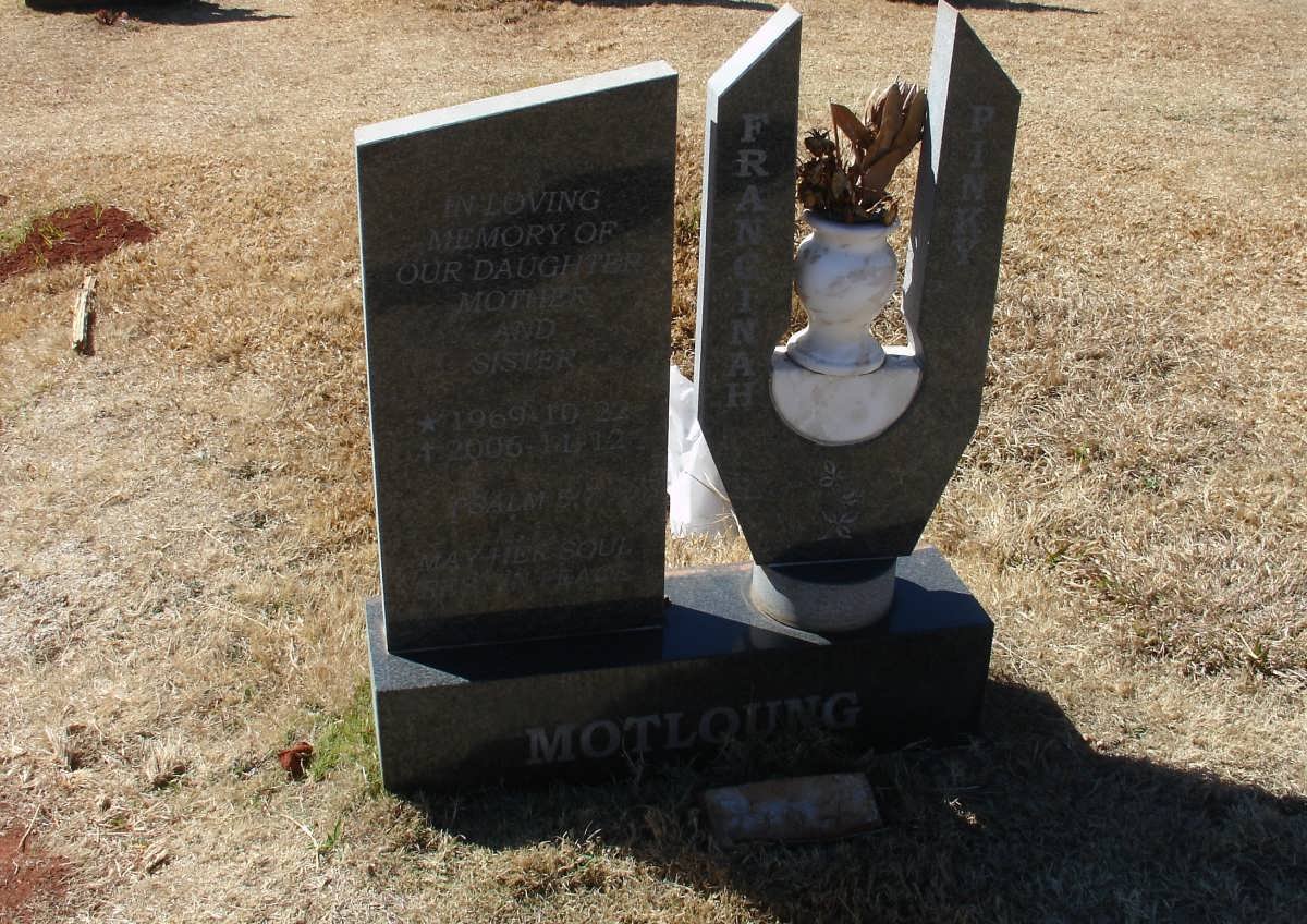 MOTLOUNG Francinah Pinky 1969-2006