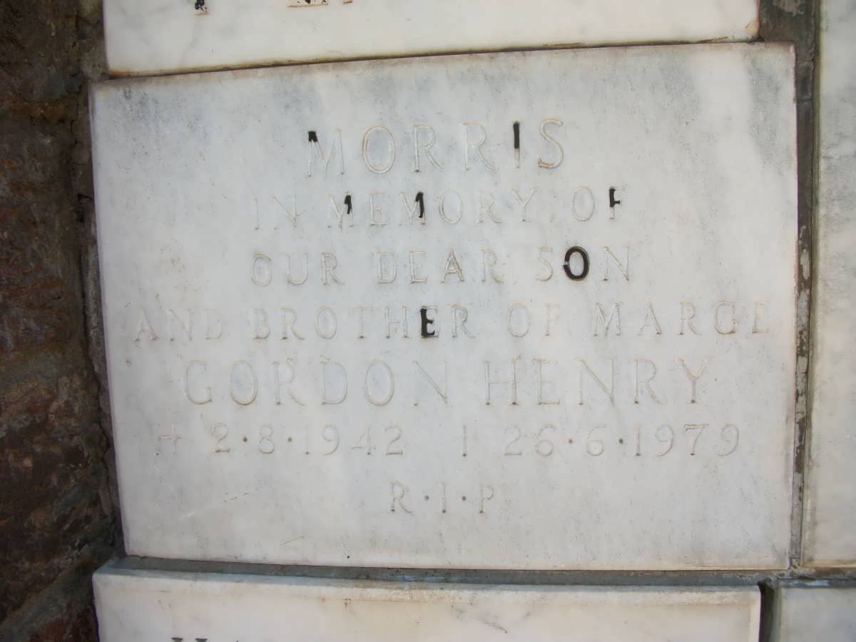 MORRIS Gordon Henry 1942-1979