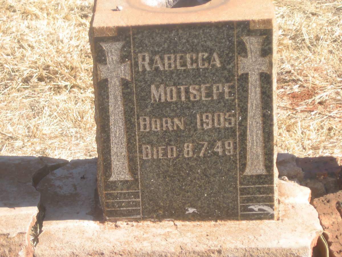 MOTSEPE Rabecca 1905-1949