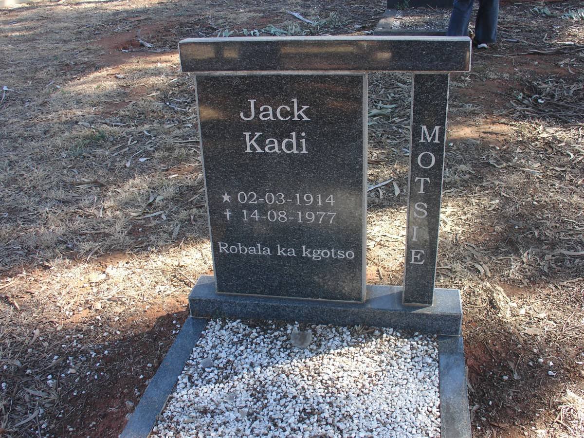 MOTSIE Jack Kadi 1914-1977