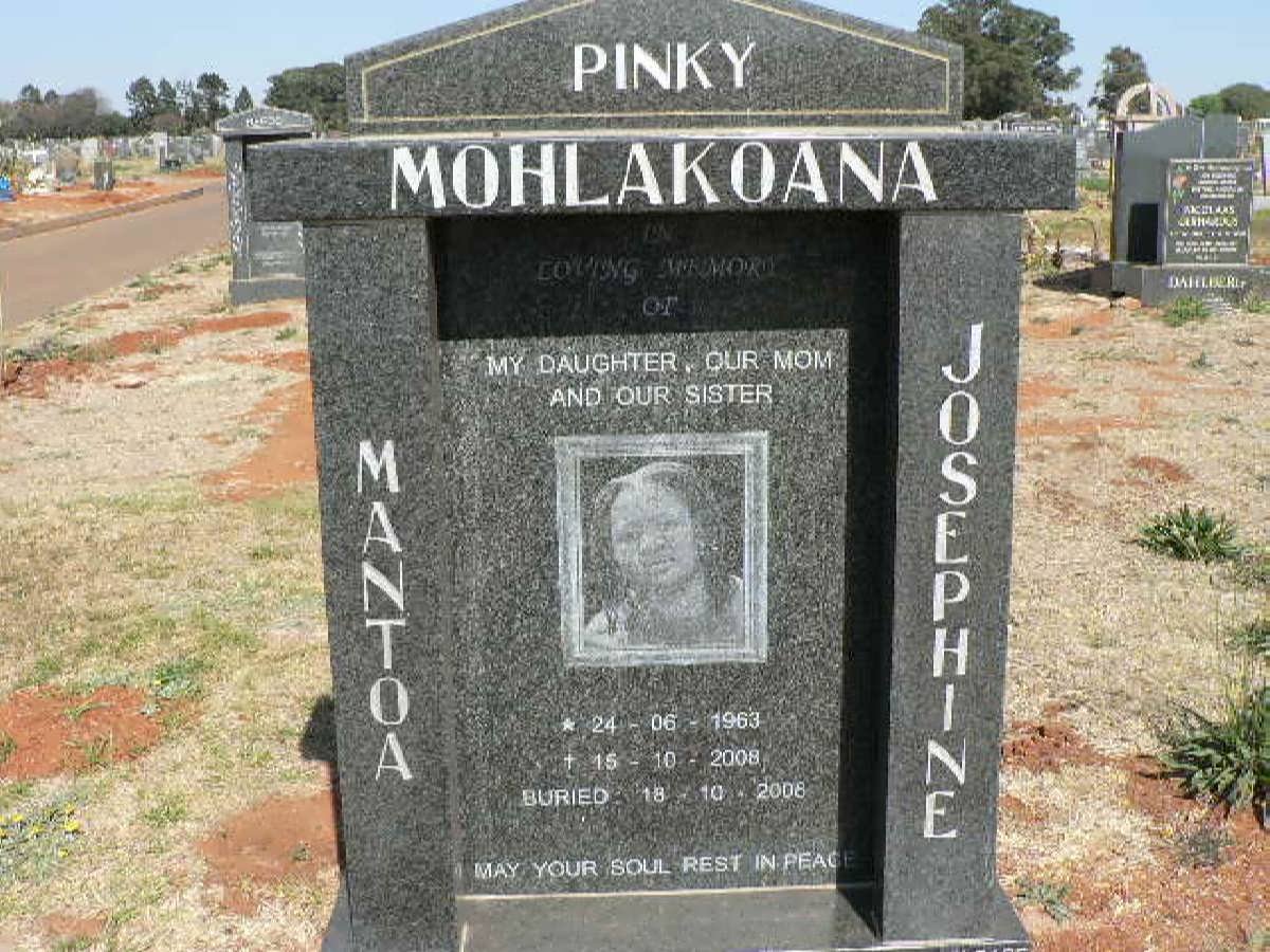 MOHLAKOANA Mantoa Josephine 1963-2008