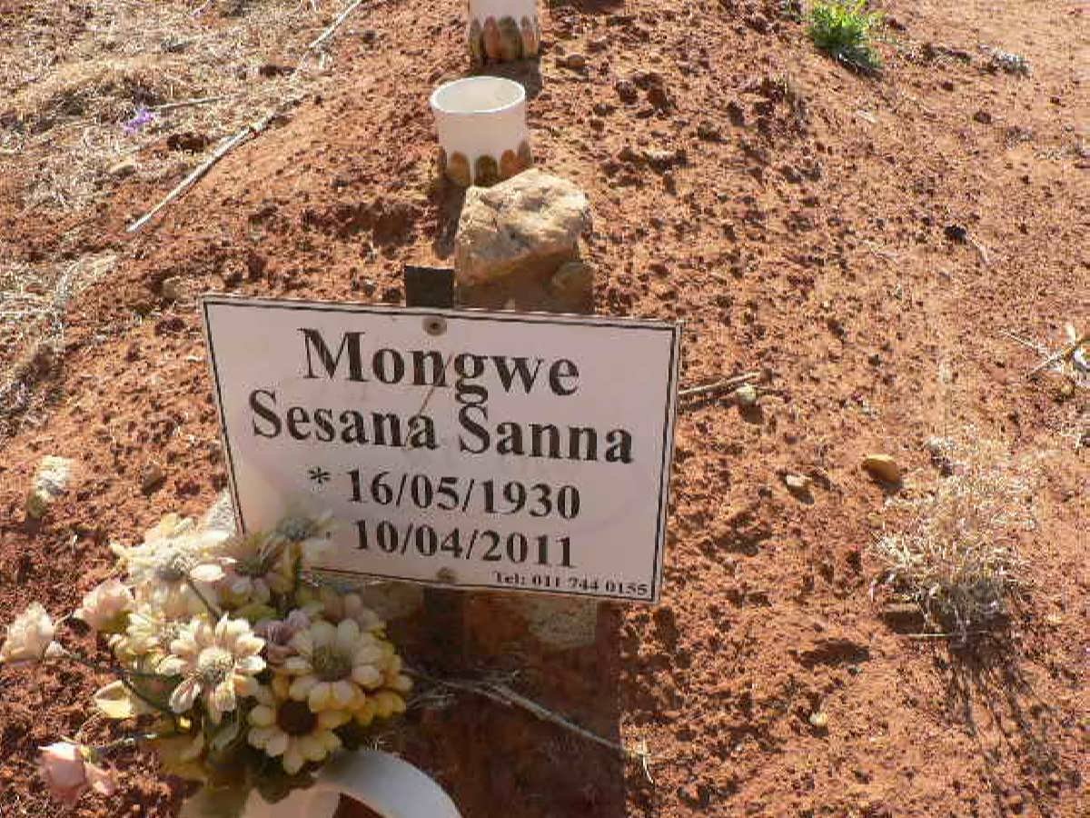MONGWE Sesana Sanna 1930-2011