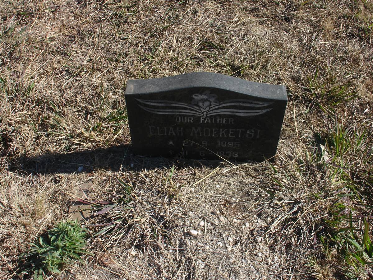 MOEKETSI Eliah 1895-1933