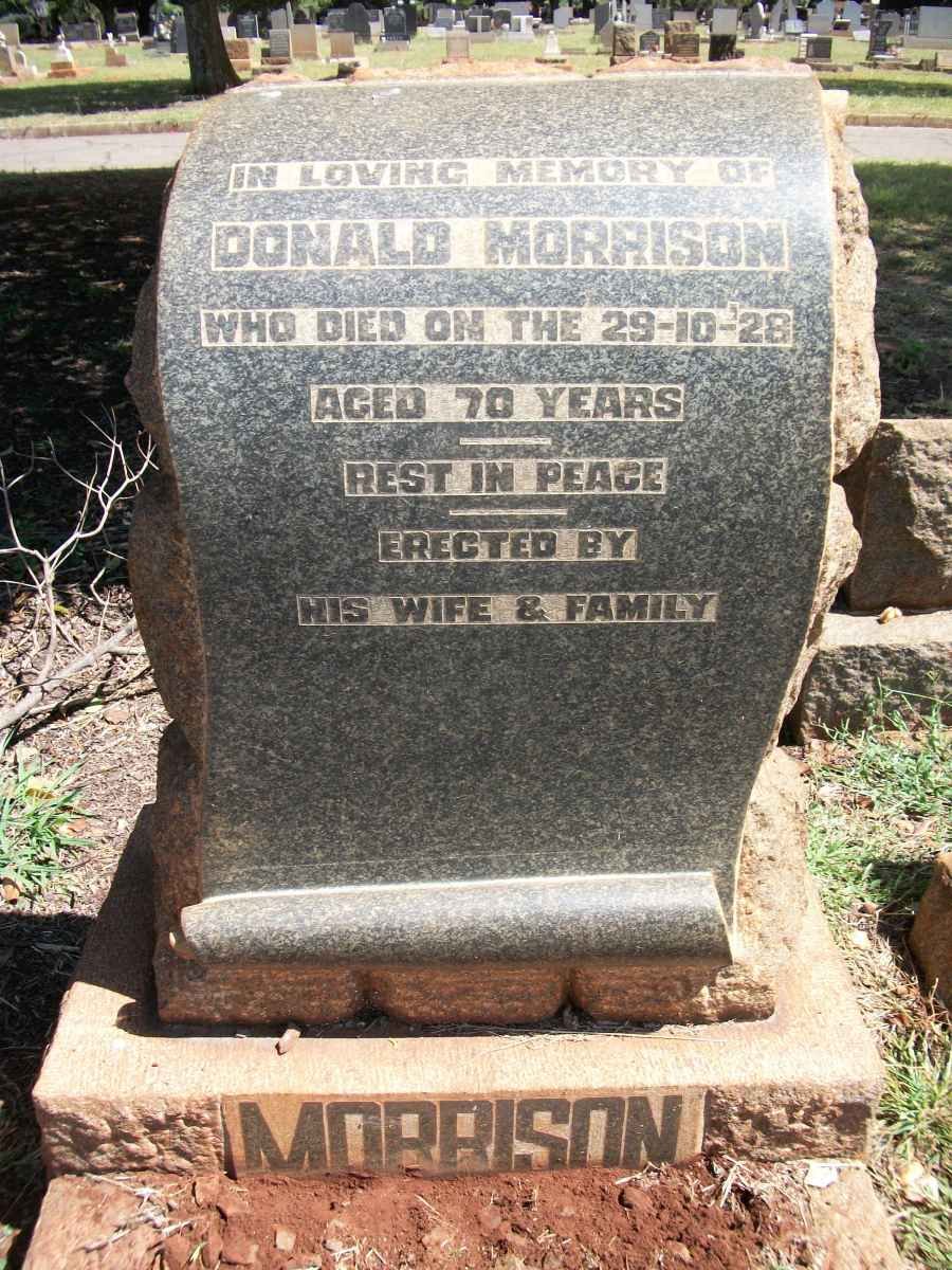 MORRISON Donald -1928