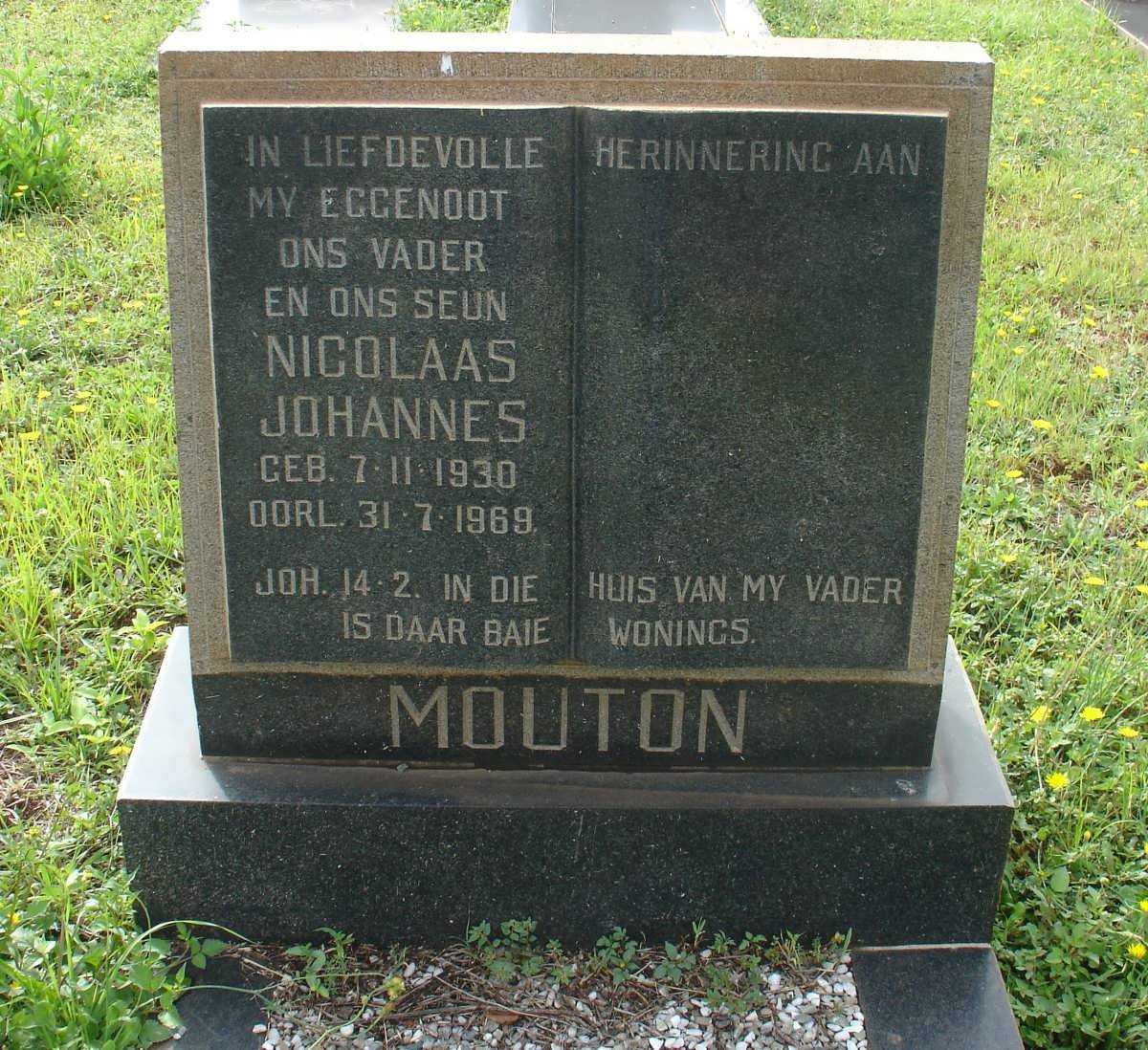 MOUTON Nicolaas Johannes 1930-1969