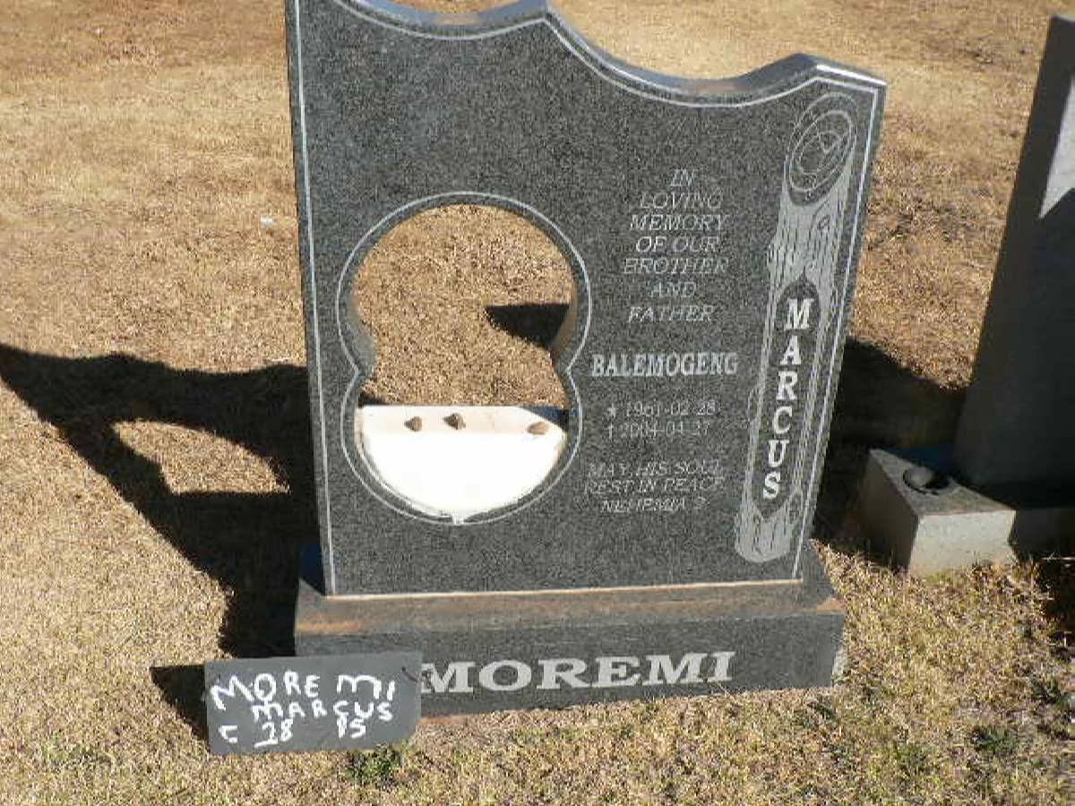 MOREMI Balemogeng Marcus 1961-2004