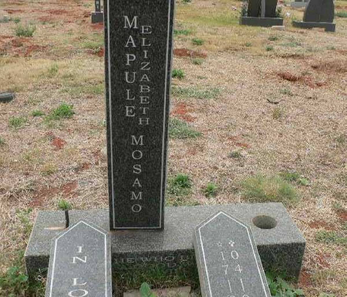 MOSAMO Mapule Elizabeth 1956-2007