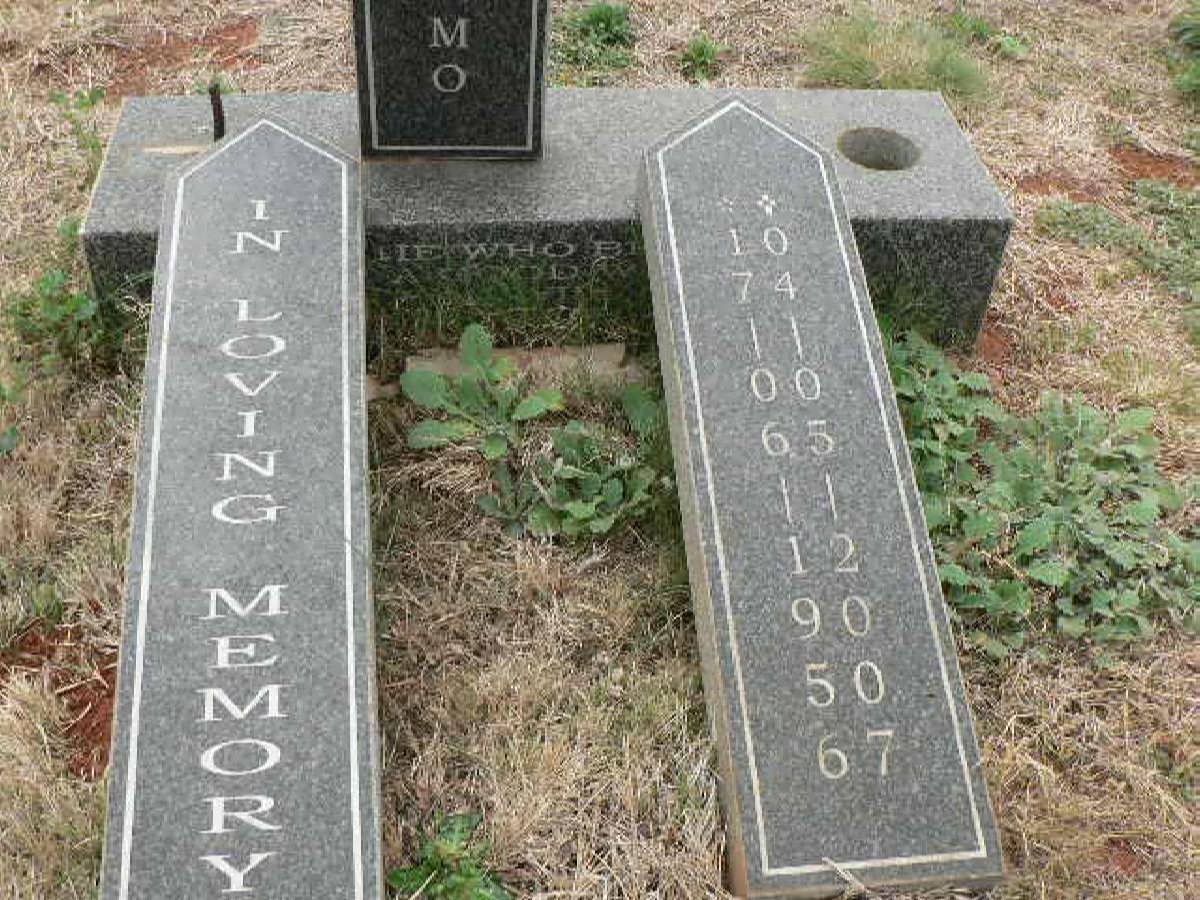 MOSAMO Mapule Elizabeth 1956-2007