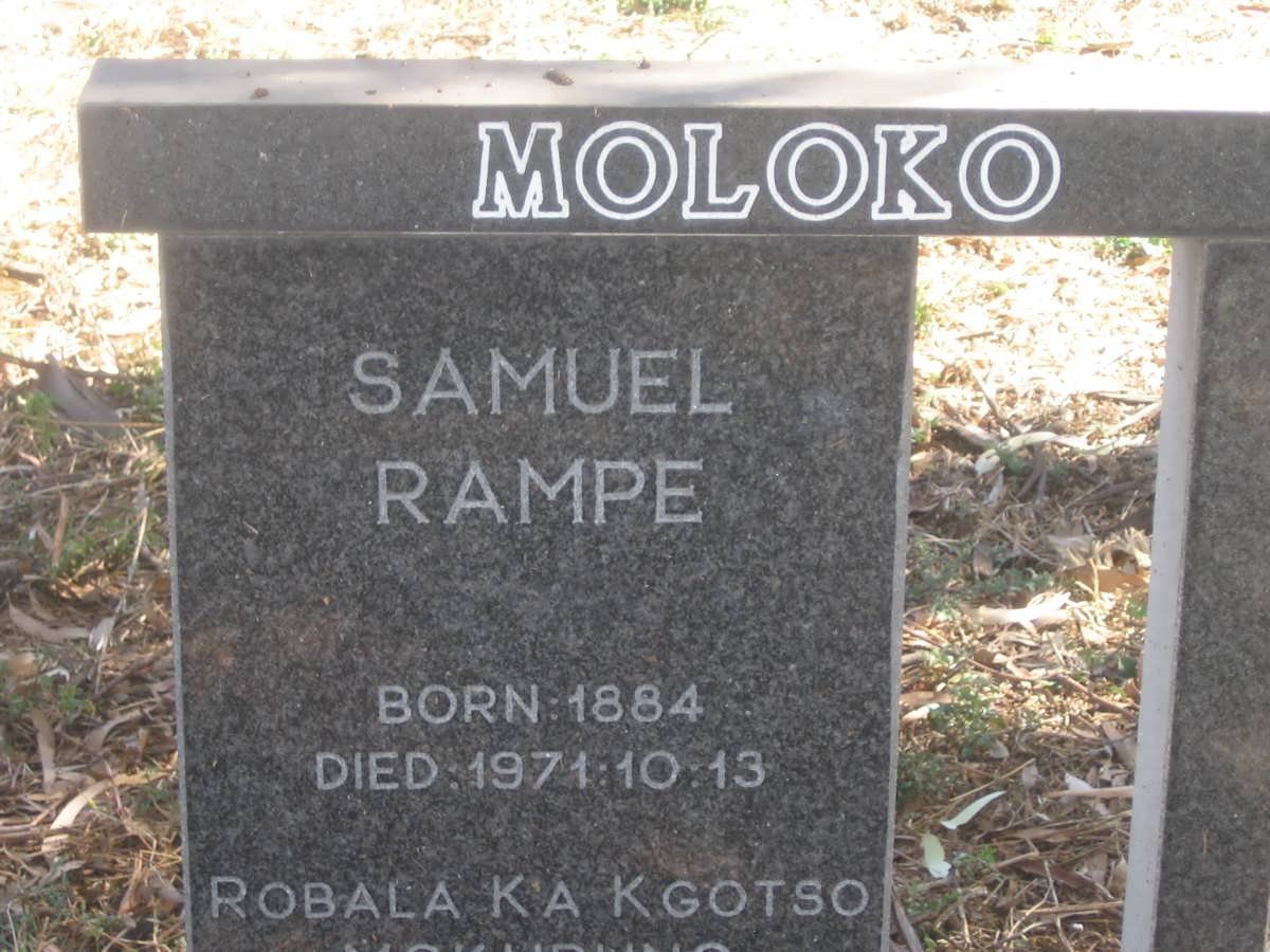 MOLOKO Samuel Rampe 1884-1971
