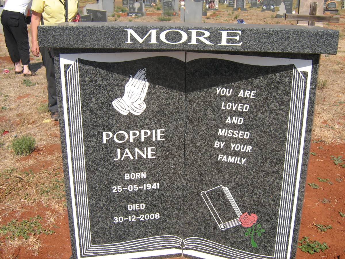 MORE Poppie Jane 1941-2008