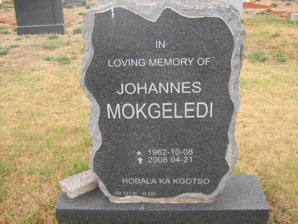 MOKGELEDI Johannes 1962-2008