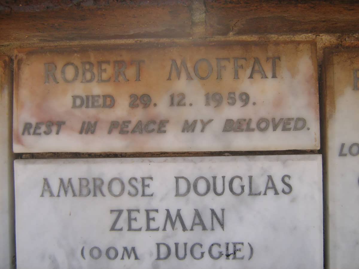 MOFFAT Robert -1959
