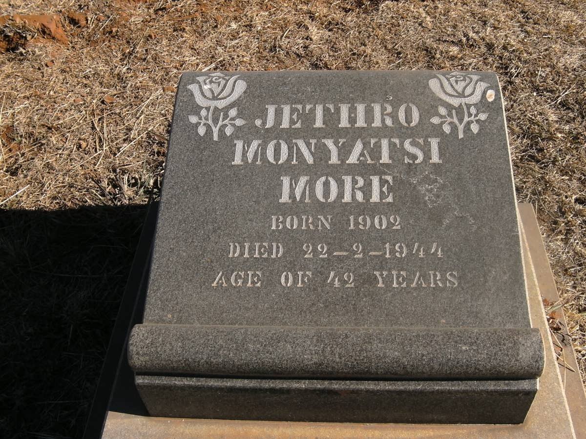 MORE Jethro Monyatsi 1902-1944