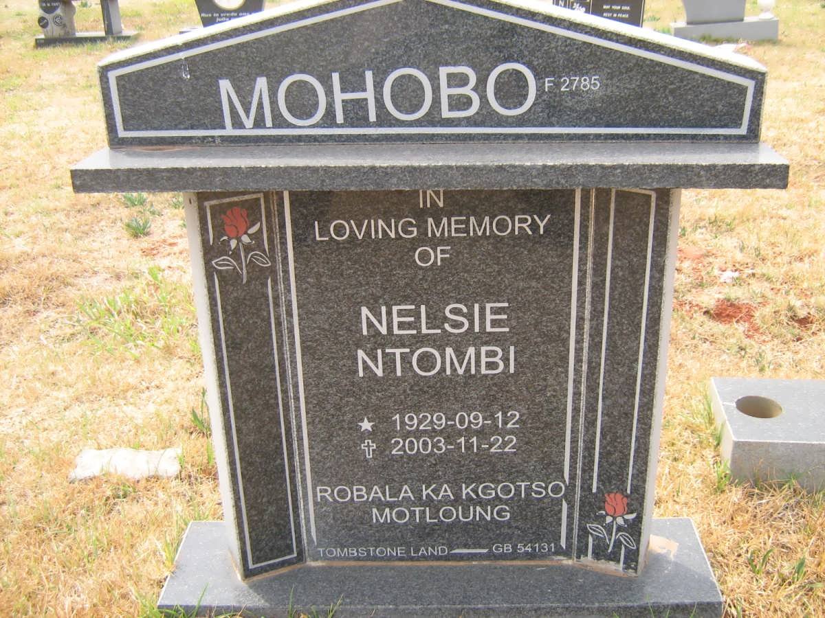 MOHOBO Nelsie Ntombi 1929-2003
