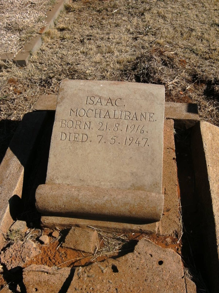 MOCHALIBANE Isaac 1916-1947