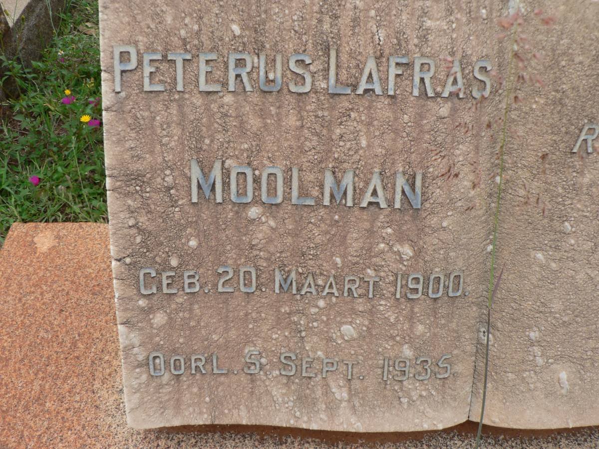 MOOLMAN Petrus Lafras 1900-1935