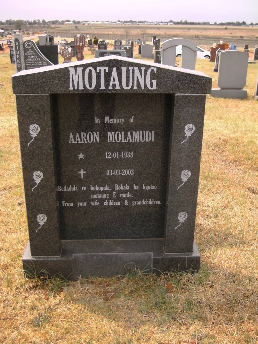 MOTAUNG Aaron Molamudi 1938-2003
