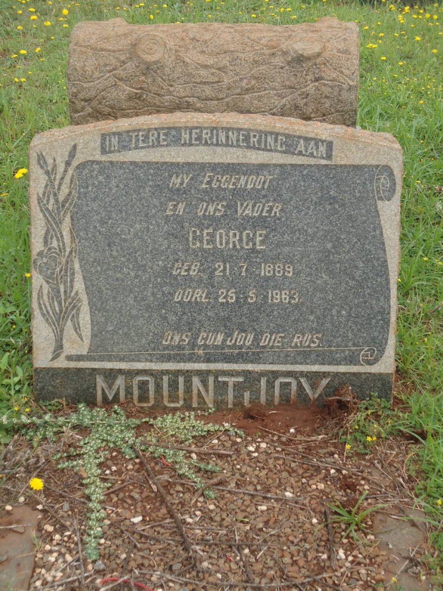 MOUNTJOY George 1889-1963
