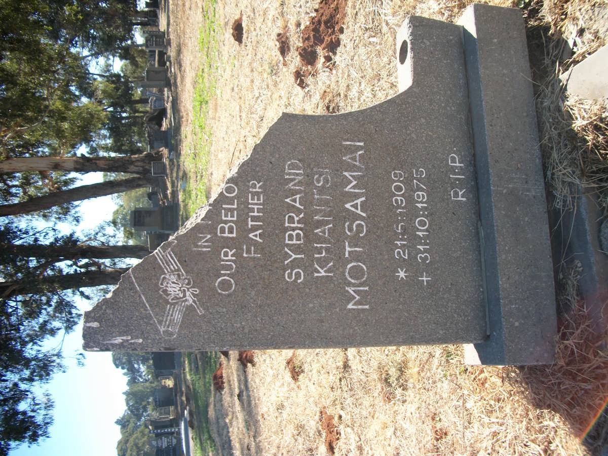 MOTSAMAI Sybrand Khantsi 1909-1975